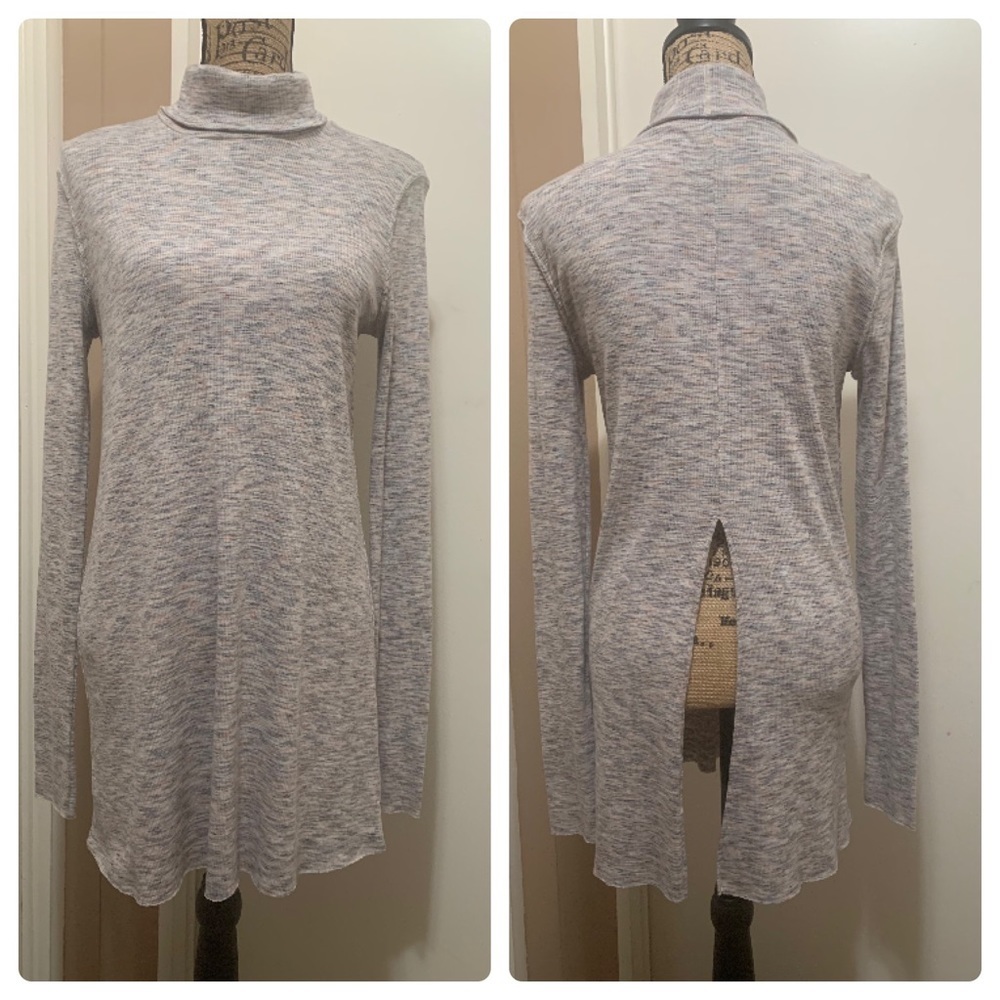 We The Free People Turtleneck Split Open Back M